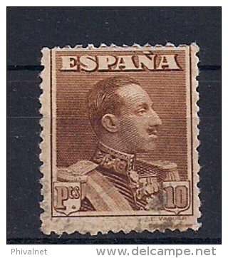 ESPAÑA, EDIFIL 323 CIRCULADO, ALFONSO XIII, VAQUER, 10 PTS. - Usados