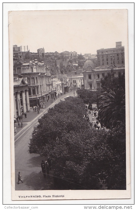 Chile Valparaiso Tarjeta Postal Foto Antigua  Ca1920  Vintage Original Postcard Cpa Ak (W3_2090) - Chile