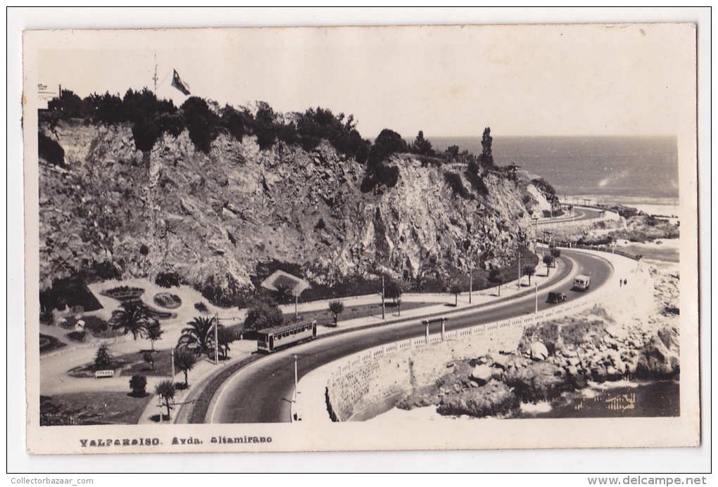 Chile Valparaiso Tarjeta Postal Foto Antigua  Ca1920  Vintage Original Postcard Cpa Ak (W3_2091) - Chile