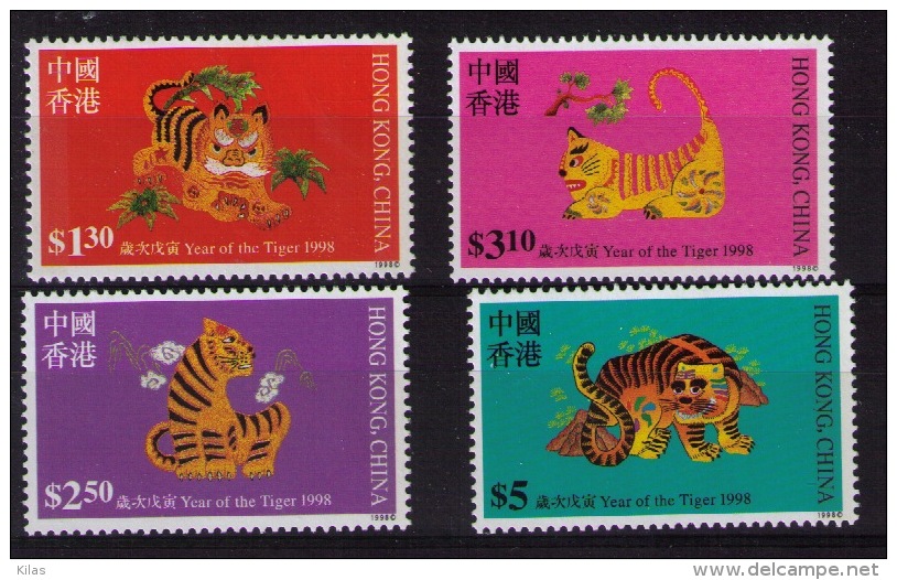 HONG KONG 1998 Year Of The Tiger MNH - Chines. Neujahr