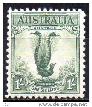 AUSTRALIA 1932 - The 1/- Lyre Bird - Mint Stamps