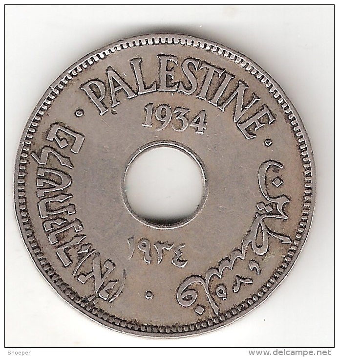 *palestina 10 Mils1934 Km 4    Vf+!!!catalog Val 52$ - Autres – Asie