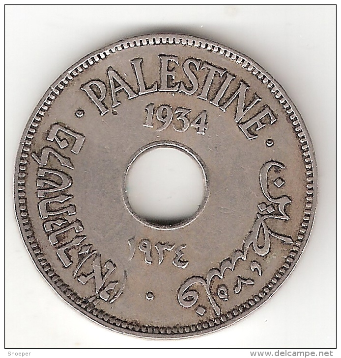 *palestina 10 Mils1934 Km 4    Vf+!!!catalog Val 52$ - Otros – Asia