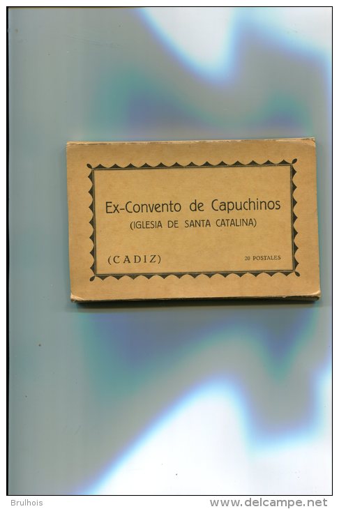 Lot Carnet Album De 20 Cpa Espagne Ex Convento De Capuchinos Complet Cadiz - Other & Unclassified