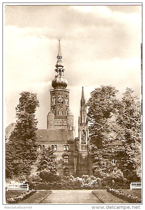 AK 5008 GREIFSWALD Mehbildkarte 3 Bilder Rubenow-Denkmal Und St. Nikolaikirche Markt Fischereihafen 2.8.72 - Greifswald