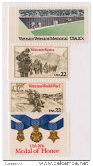 USA Scott 2045 2109 2152 2154 Mint NH Militaria - Altri & Non Classificati