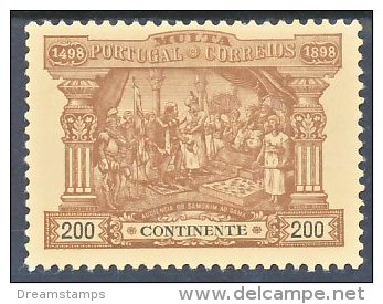 !										■■■■■ds■■ Portugal Postage Due 1898 AF#6* Vasco Da Gama 200 Réis CV €162,00 (x1412) - Nuevos