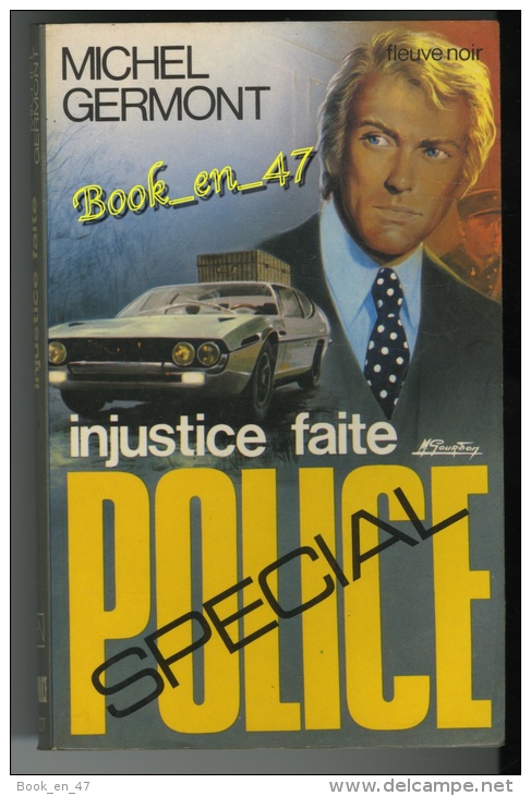 {01794} Michel Germont ; Spécial Police N° 1277 EO 1976 . " Injustice Faite "     " En Baisse " - Fleuve Noir