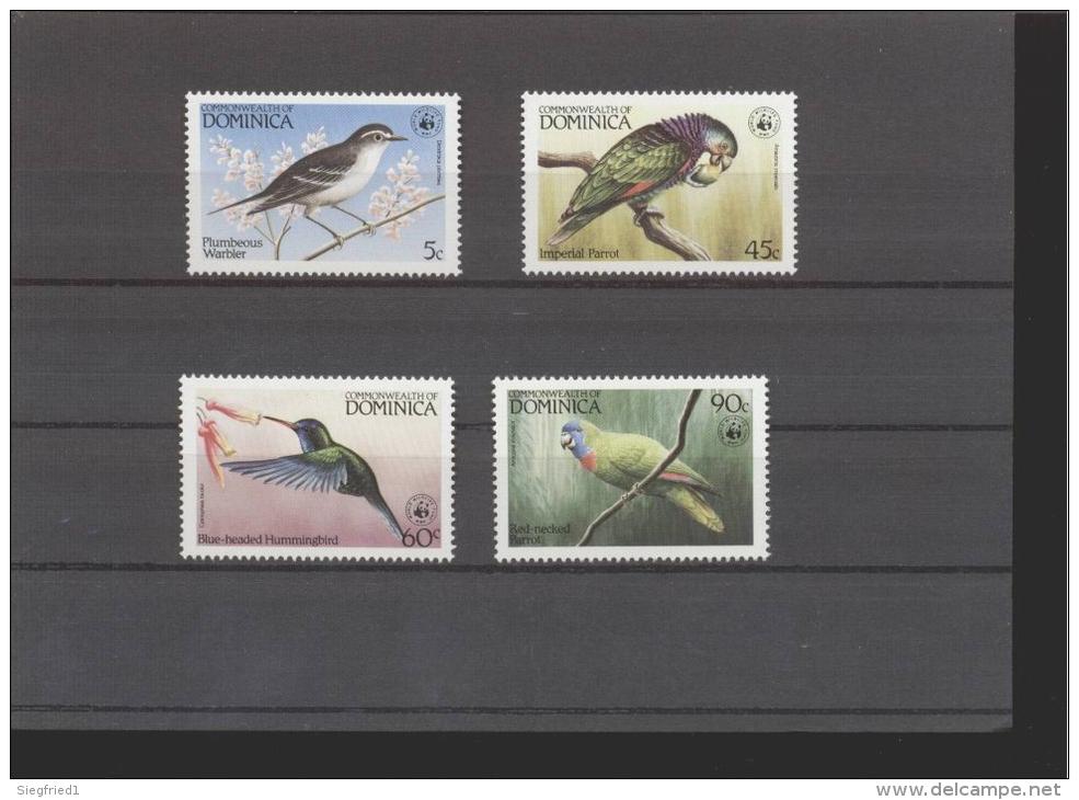 Dominica **   836-839 Vögel  Katalog 9,00 - Dominica (1978-...)