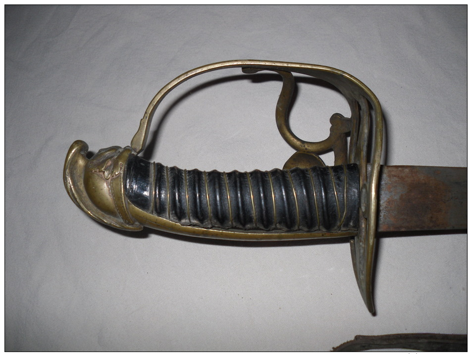 ANCIEN SABRE OFFICIER DE MARINE ? VAINCRE OU MOURIR  19eme Siecle - Armas Blancas