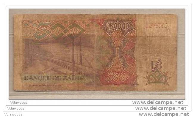 Zaire - Banconota Circolata Da 500 Zaires - 1989 - Zaire