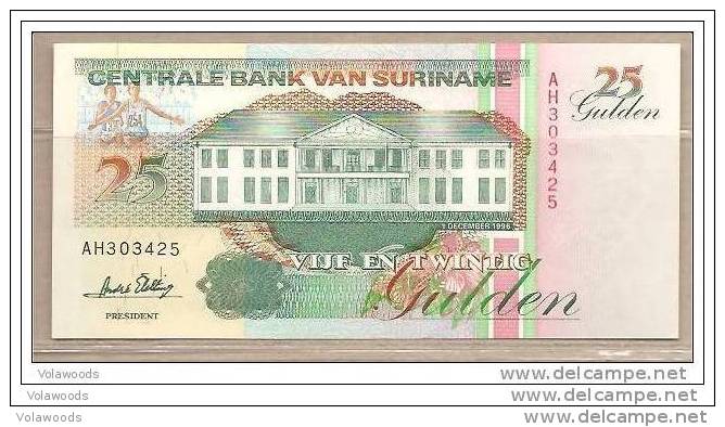 Suriname - Banconota Non Circolata Da 25 Fiorini  - 1996 - Suriname