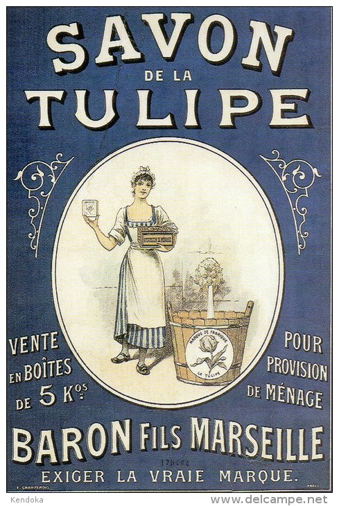 PUBLICITE SAVON DE LA TULIPE - Advertising