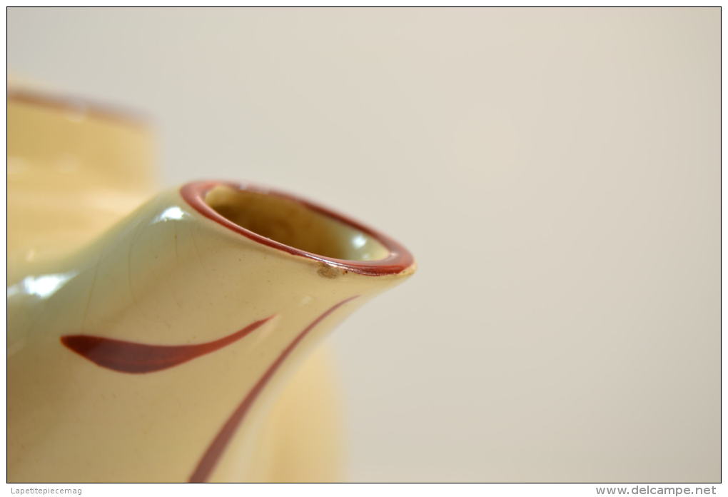 Théière / cafetière + pot a lait Salins, décor floral