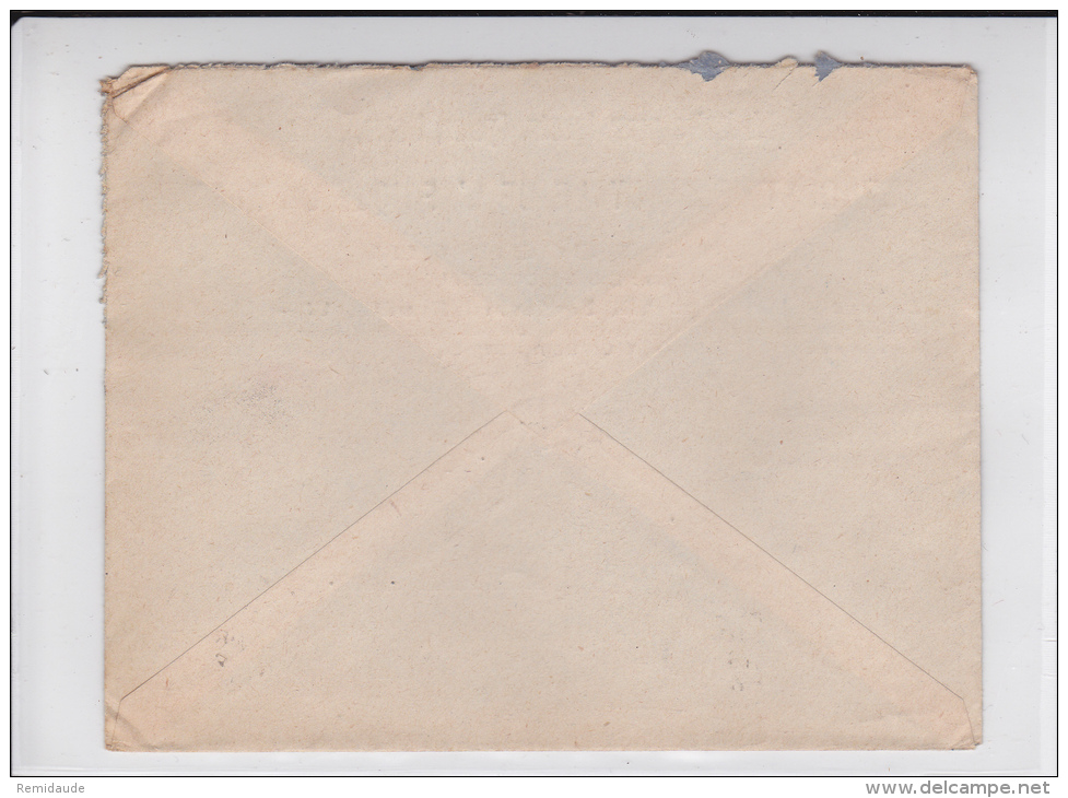 1946 - ENVELOPPE COMMERCIALE (CYCLES) De ALGER (ALGERIE) Pour PARIS - IRIS SURCHARGE - Lettres & Documents