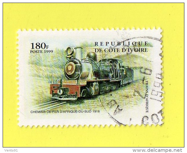 REP. DE COTE D'IVOIRE,,  **  180  F. **   CHEMIN DE FER ,, 1999 ,, TBE - Ivory Coast (1960-...)