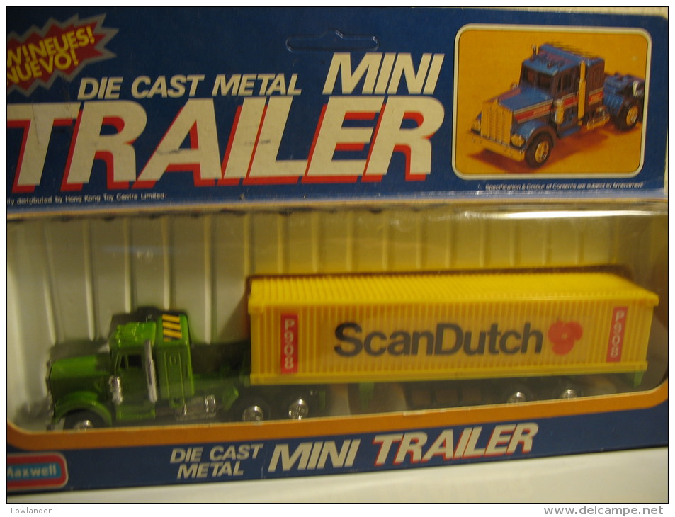 3 USA TRAILERS SCALE 1/128 - Camions, Bus Et Construction