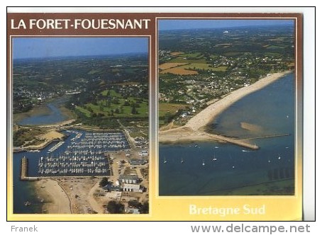 CP291284 - LA FORET-FOUESNANT - Port La Forêt Et La Plage De Kerleven - La Forêt-Fouesnant