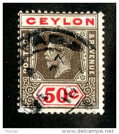 353 X)  Ceylon -1912  SG# 314  (o) Sc 209   Cat. £1.75 - Ceylan (...-1947)