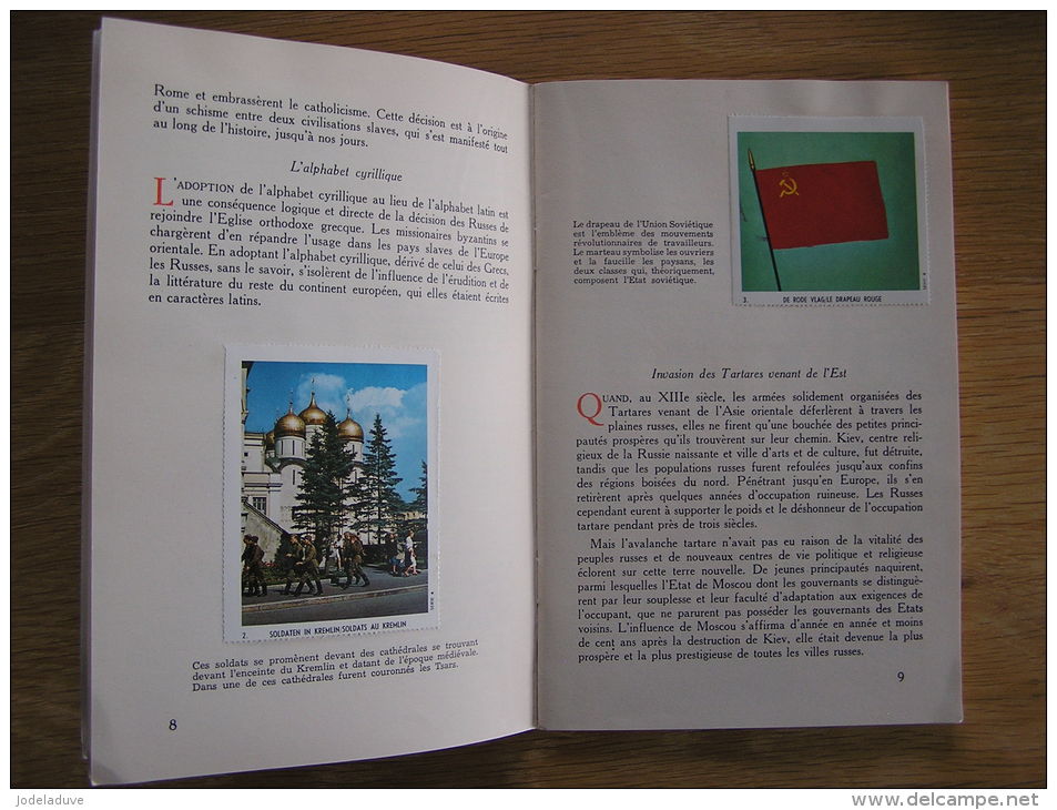LA RUSSIE URSS   Collection Le Monde Entier Album Chromos HUILES VANDEMOORTELE - Albums & Catalogues