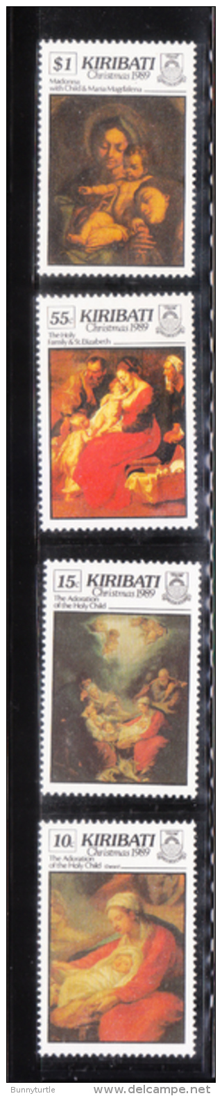 Kiribati 1989 Christmas Paintings MNH - Kiribati (1979-...)