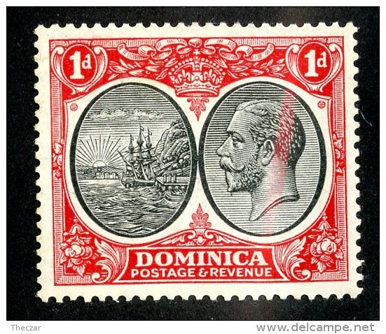 369 X)  Dominica -1923  SG# 73  (m*) Sc 67   Cat. £14.00 - Dominique (...-1978)