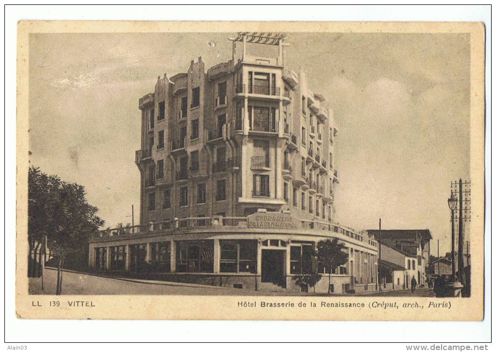VITTEL - Hôtel Brasserie De La Renaissance - LL 139 CAP - Contrexeville