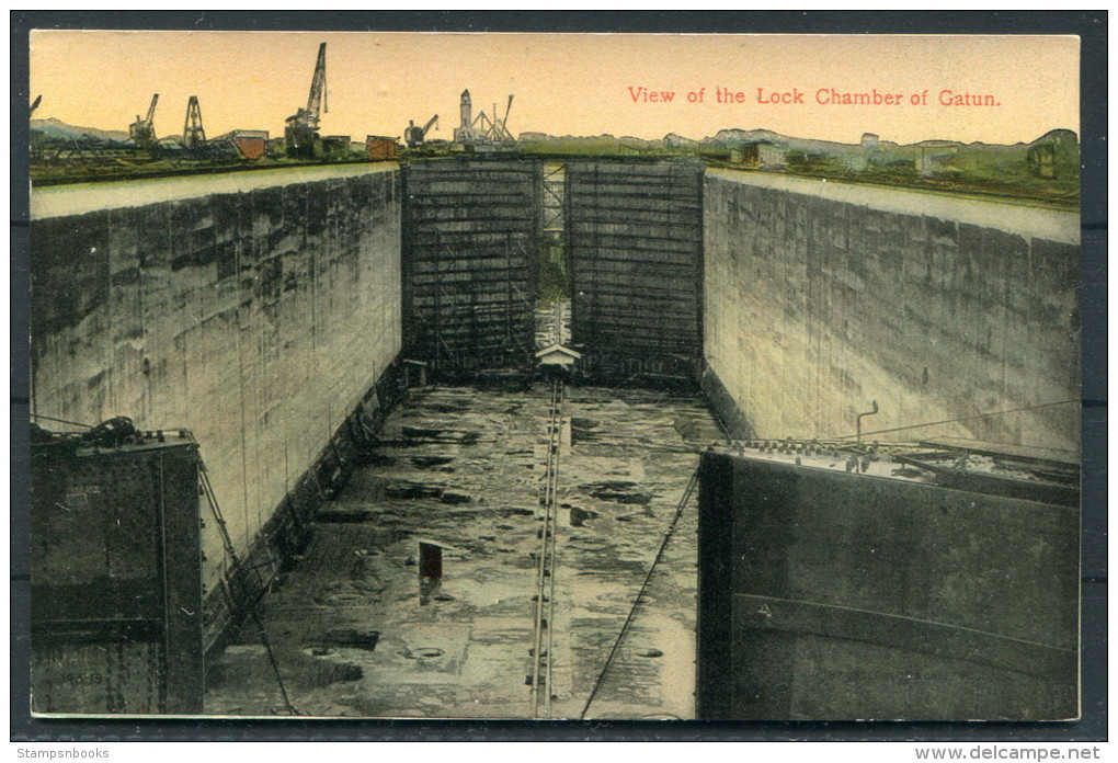 Panama Canal -  View Of The Lock Chamber Of Gatun - Panamá