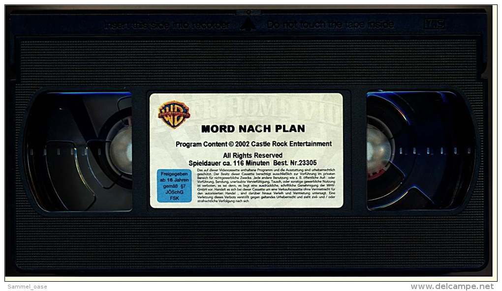 VHS Video  -  Mord Nach Plan  -  Ohne Sie Wäre Es Das Perfekte Verbrechen Gewesen  -  Von 2002 - Crime
