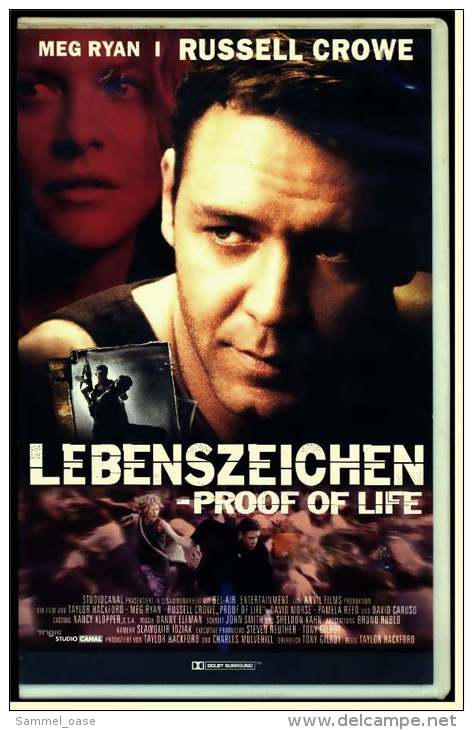 VHS Video  -  Lebenszeichen  -  Proof Of Life  -  Russel Crowe Kämpft Im Dschungel  -  Von 2001 - Krimis & Thriller