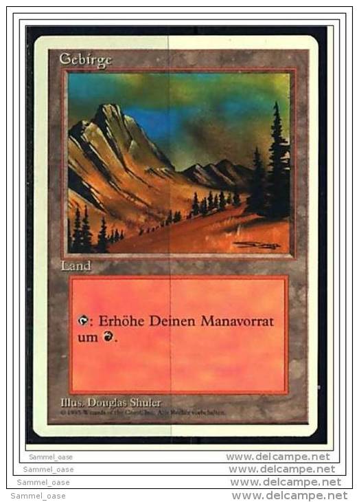 Karte Magic The Gathering  -  Land  -  Gebirge  -  Deutsch - Sonstige & Ohne Zuordnung