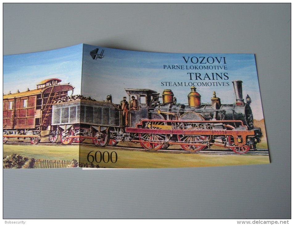 == Jugoslawien MH 1992  Trains  ** MNH - Libretti