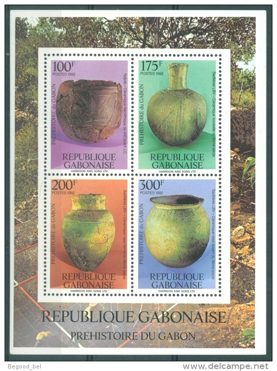 GABON - 1992 - MNH/*** - PREHISTORY - Yv BF 65 - Lot 8396 - Gabon (1960-...)