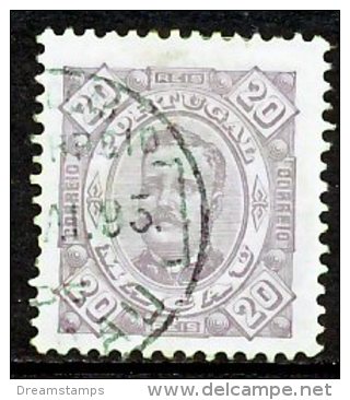 !										■■■■■ds■■ Macao 1893 AF#50ø King Carlos, Diogo Neto 20 Réis VFU (x4480) - Gebraucht