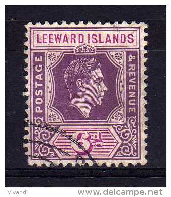 Leeward Islands - 1938 - 6d Definitive (Chalk Surfaced Paper) - Used - Leeward  Islands