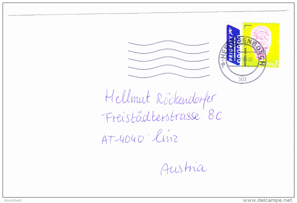 .2013  -  Bedarfsbrief , Gelaufen V. S´ Hertogenbosch  Nach Linz / Austria  -  Siehe Scan  (nl 1017) - Covers & Documents