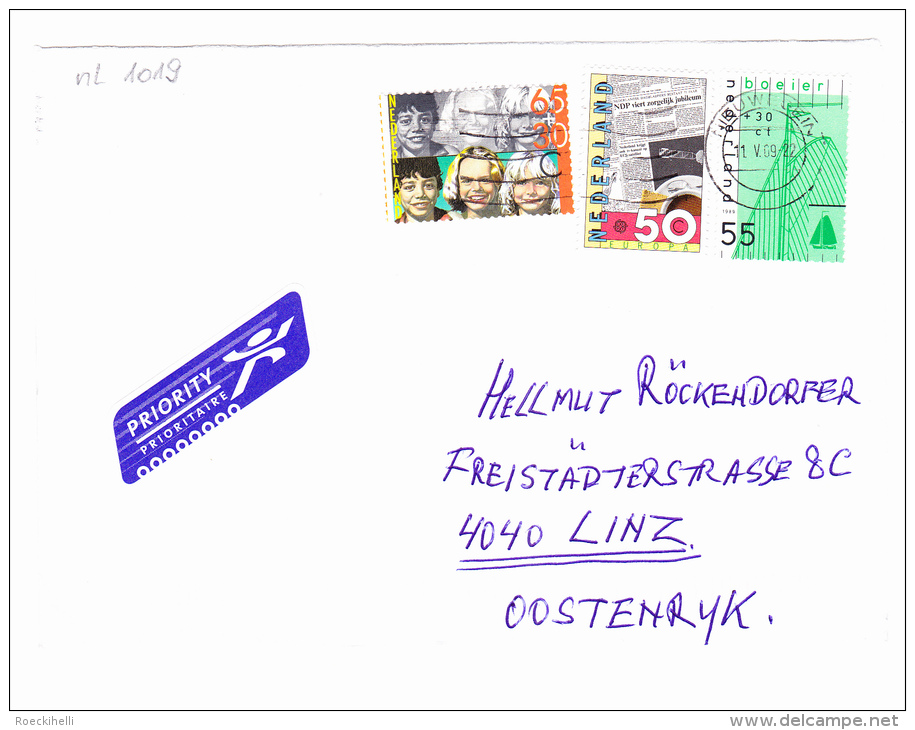.2013  -  Bedarfsbrief , Gelaufen V.  Nieuwegein  Nach Linz / Austria  -  Siehe Scan  (nl 1019) - Covers & Documents