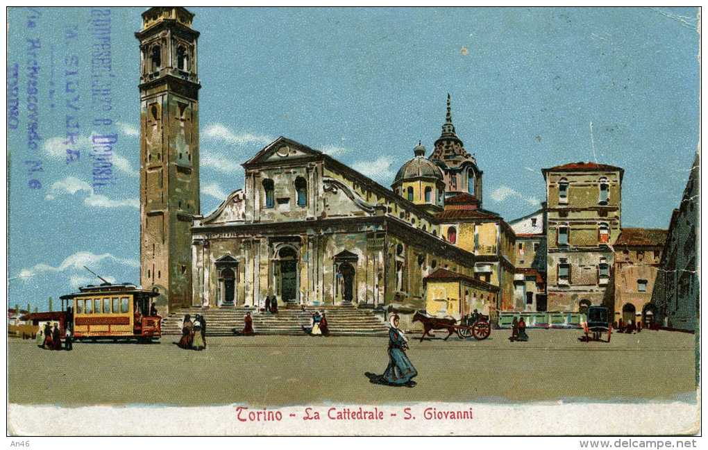 TORINO - LA CATTEDRALE - S. GIOVANNI - VG ORIGINALE D' EPOCA 100% - Churches