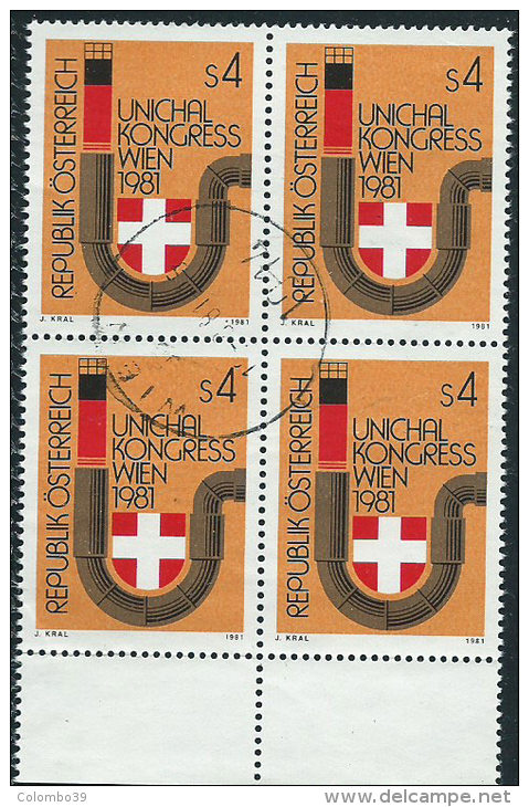 Austria 1981 Usato - Mi.1669  Yv.1498  Bloc 4x - Usati