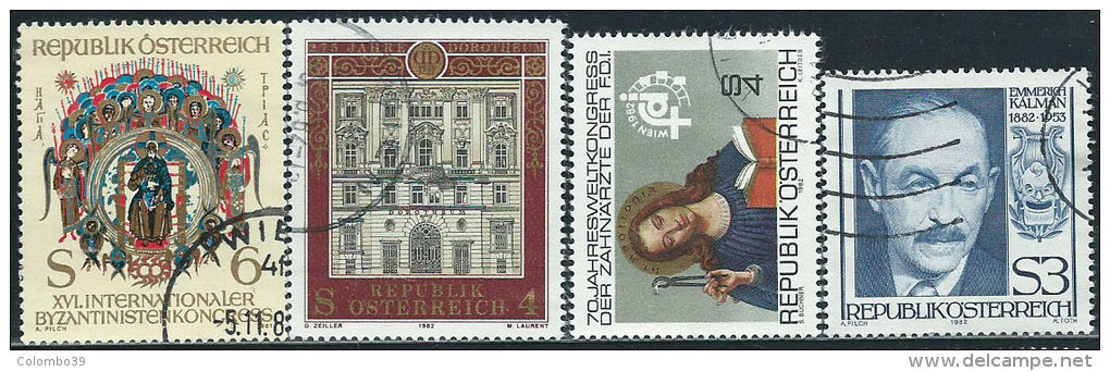 Austria 1981/2 Usato - Mi.1683;1697;1721/2  Yv.1512;1526;1550/1 - Usati