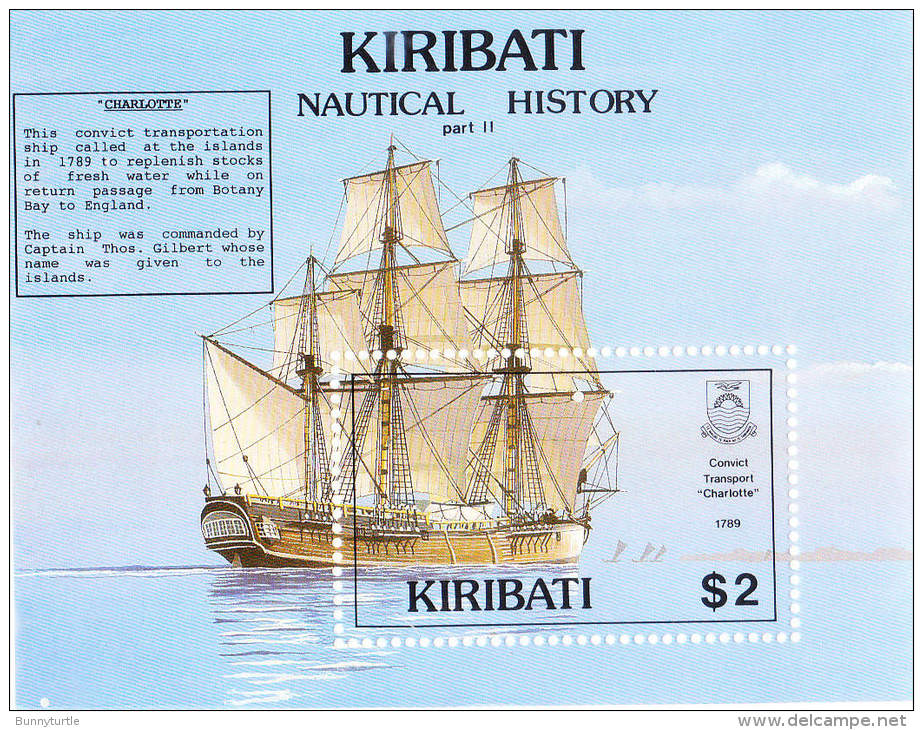 Kiribati 1990 Ship S/S MNH - Kiribati (1979-...)