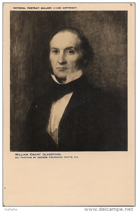 NATIONAL PORTRAIT GALLERY WILLIAM EWART GLADSTONE PEINTURE DE GEORGES FREDERICK WATTS - Politische Und Militärische Männer