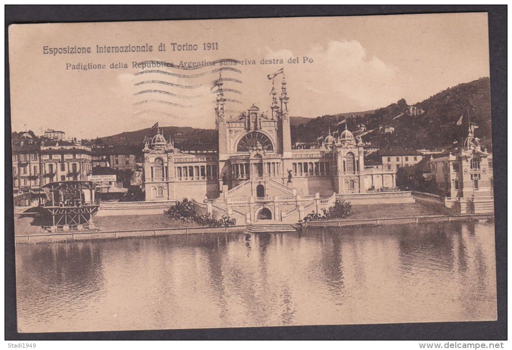 AK Card TORINO TURIN Esposizione Internationale Di Torino 1911 Pavillon Argentina (904) - Expositions
