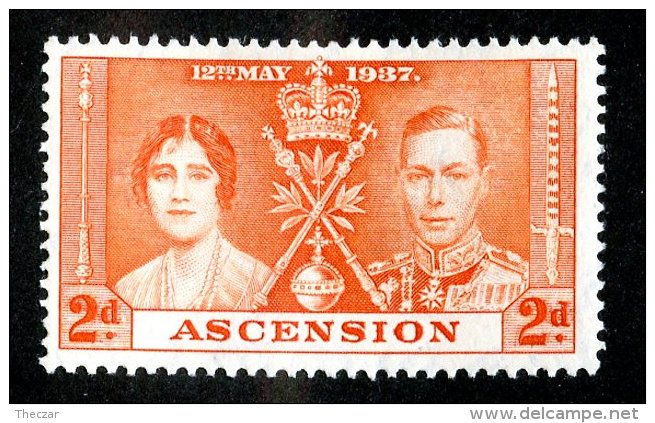 473x) Ascension 1937- SG #36  Mint*  Catalogue £ 1.00 - Ascension