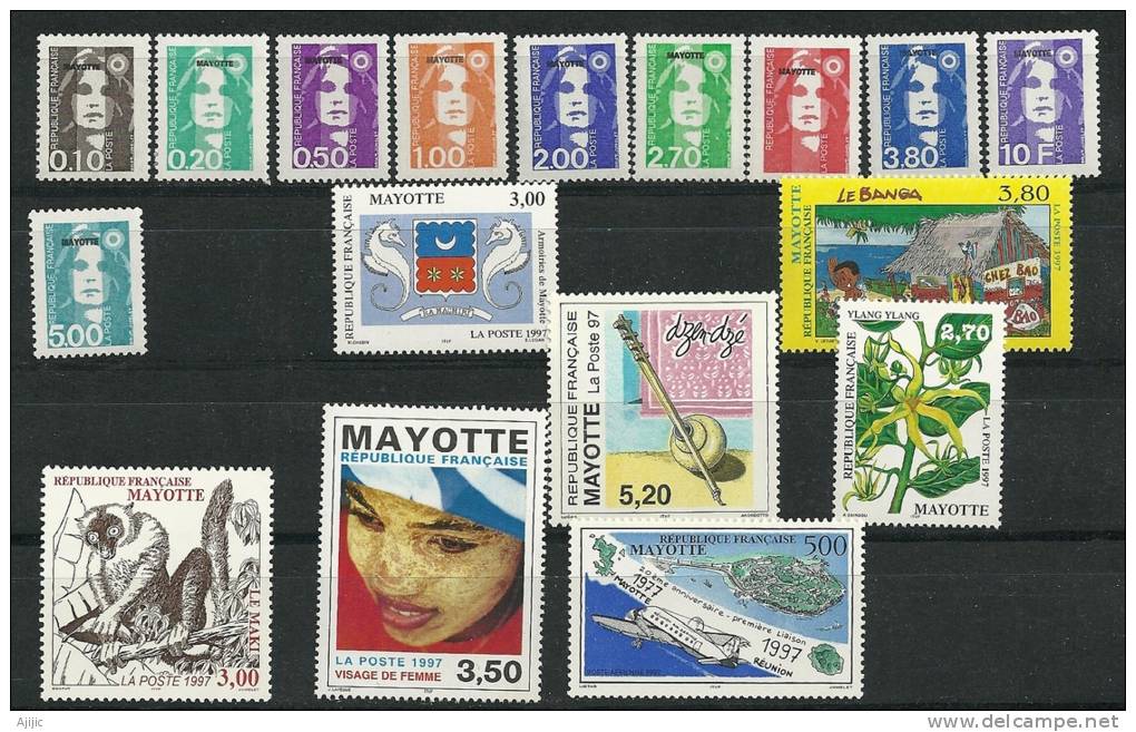 Année 1997.   17 T-p Neufs **   Cote Yvert  33.10 € - Unused Stamps