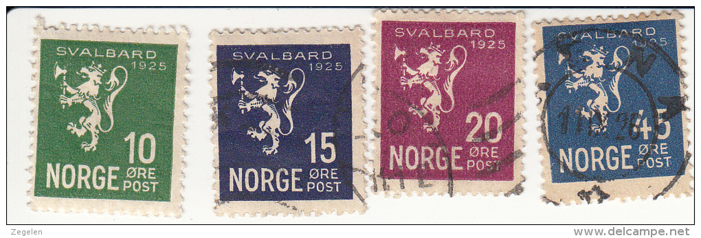 Noorwegen 116/119 Svalbard/Spitsbergen - Usados