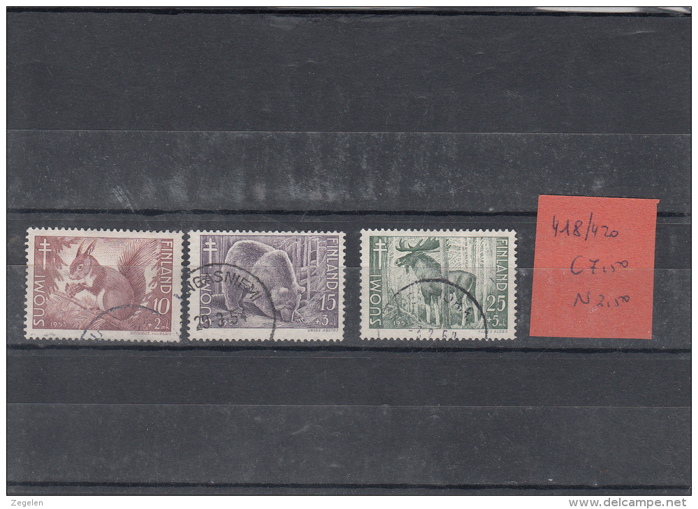Finland 418/420 Antitering Zoogdieren - Used Stamps
