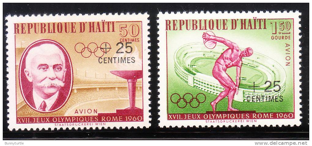 Haiti 1960 Olympic Games Issue Surcharged MNH - Haïti