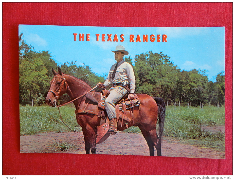 Mounted Texas Ranger  Horse --Not Mailed   Ref 1059 - Sonstige & Ohne Zuordnung