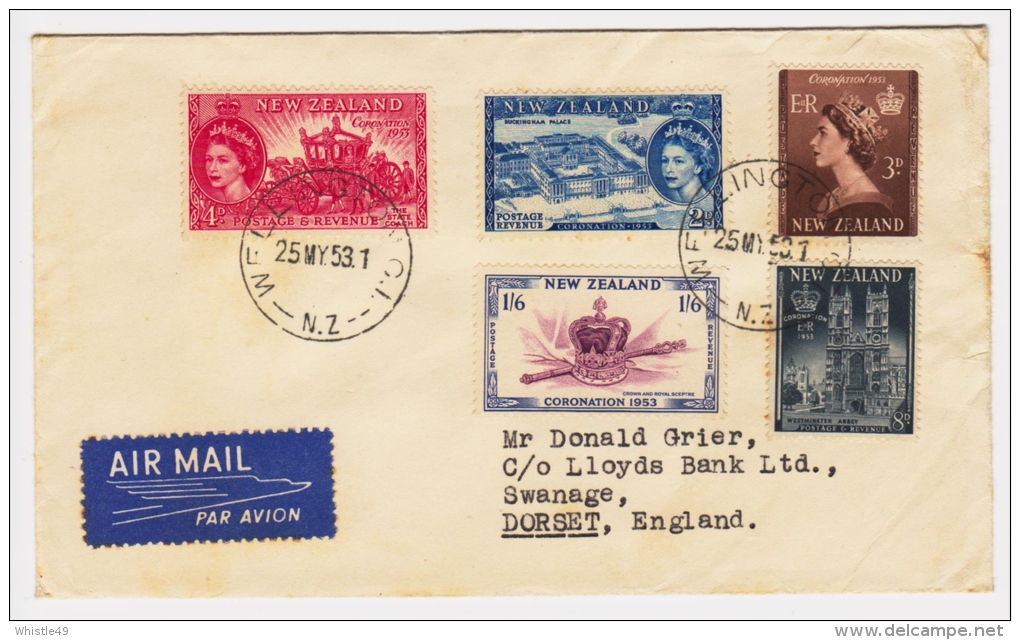 NEW ZEALAND 1953 QE2 CORONATION FIRST DAY COVER FDC - FDC